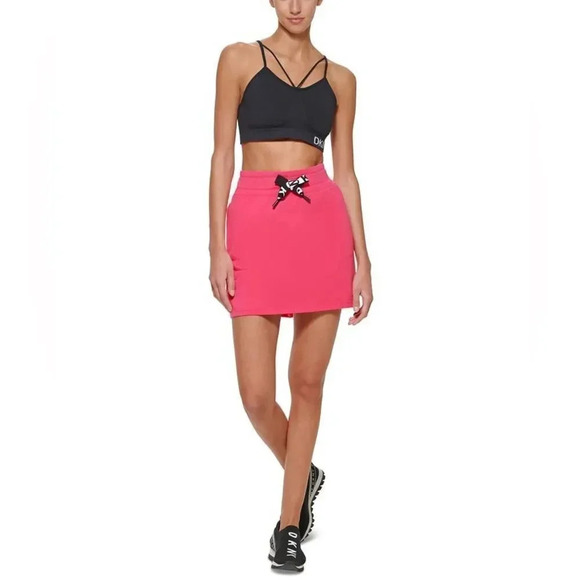Dkny Sport Women's Logo Skirt Pink NWT - Picture 3 of 5